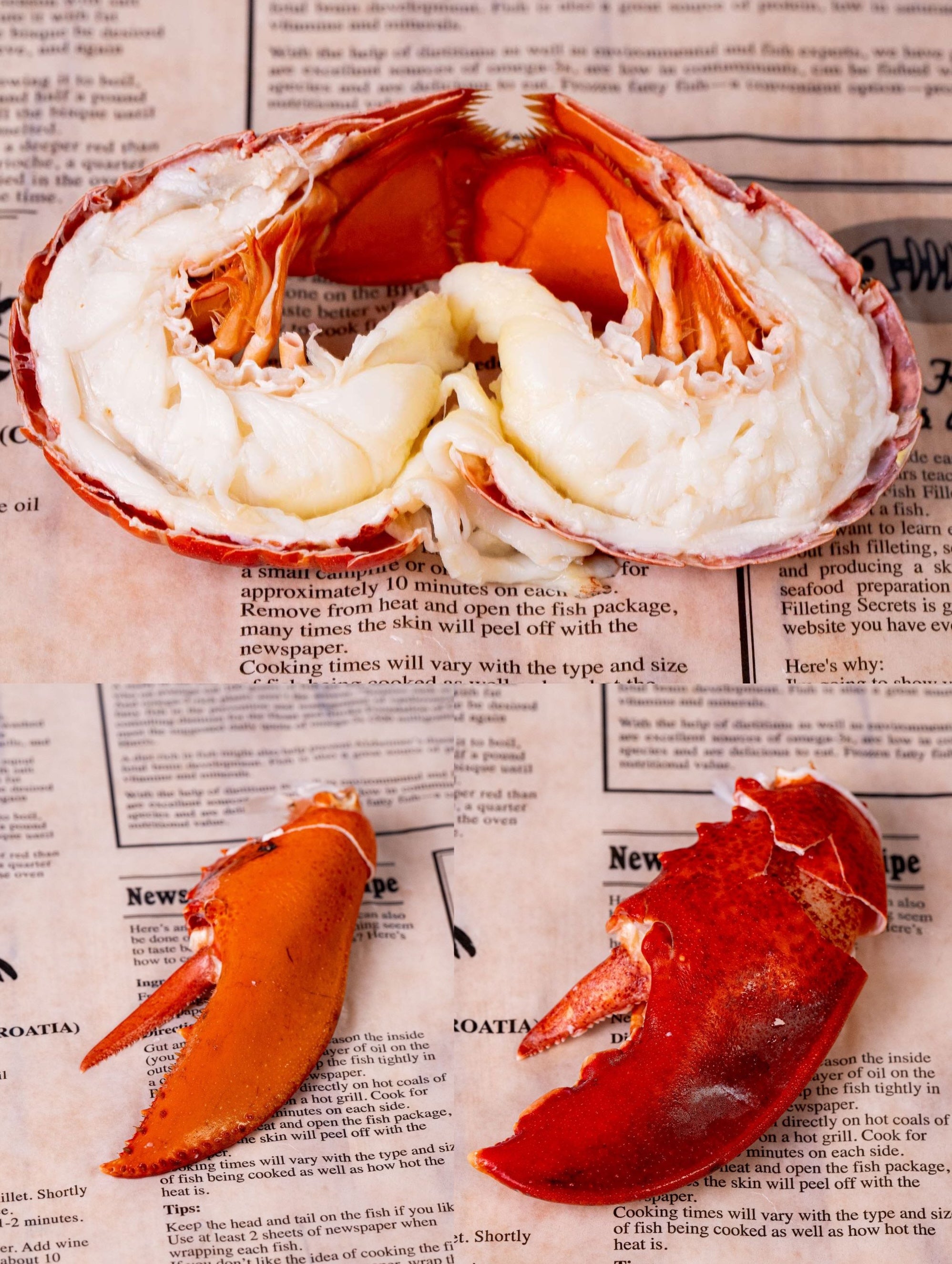 LOBSTER - COOKED (SPLIT TAIL AND CRACKED CLAWS)