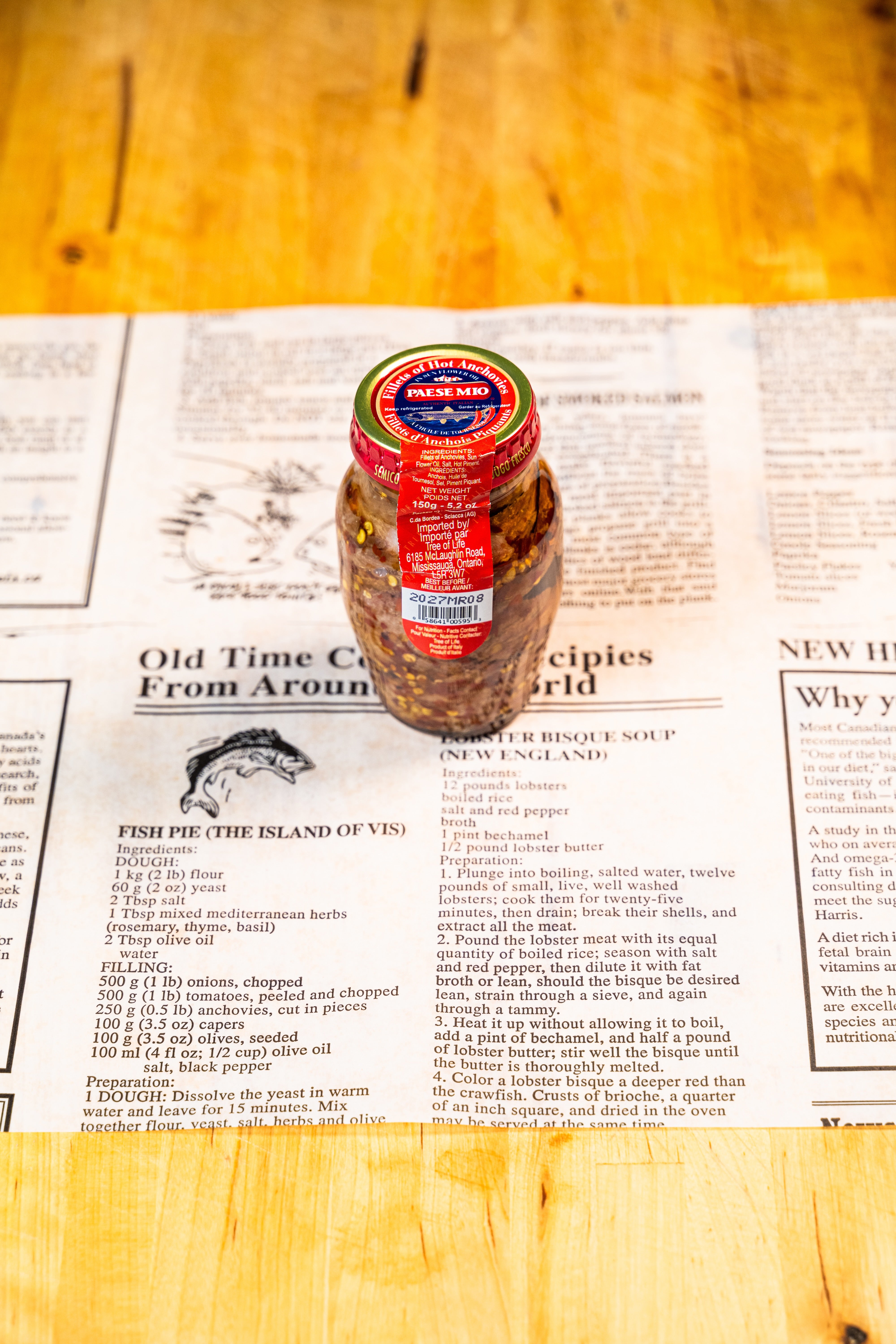 PAESE MIO HOT PEPPER ANCHOVY FILLETS (150G)