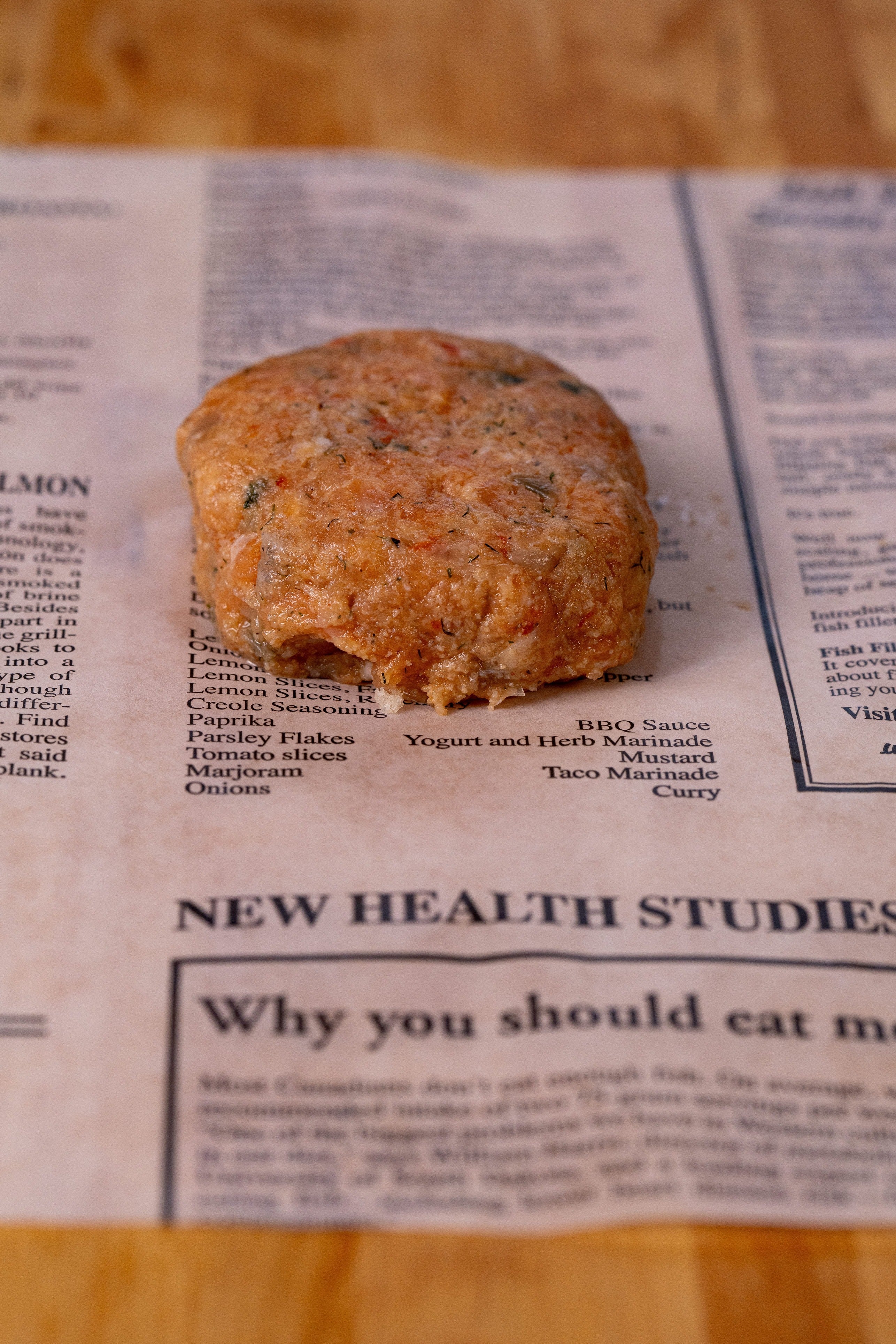 HOUSE-PREPARED SALMON BURGERS